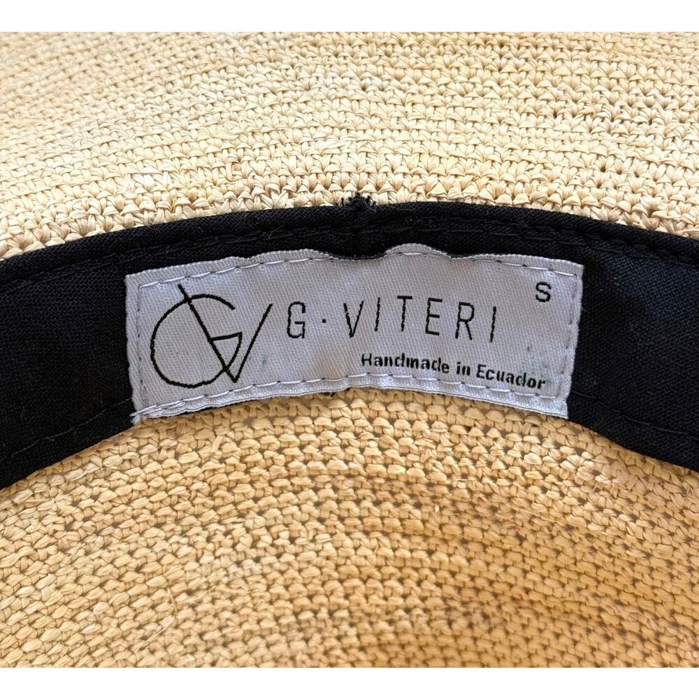 G. Viteri Scalloped Straw Hat - Picture 6 of 7